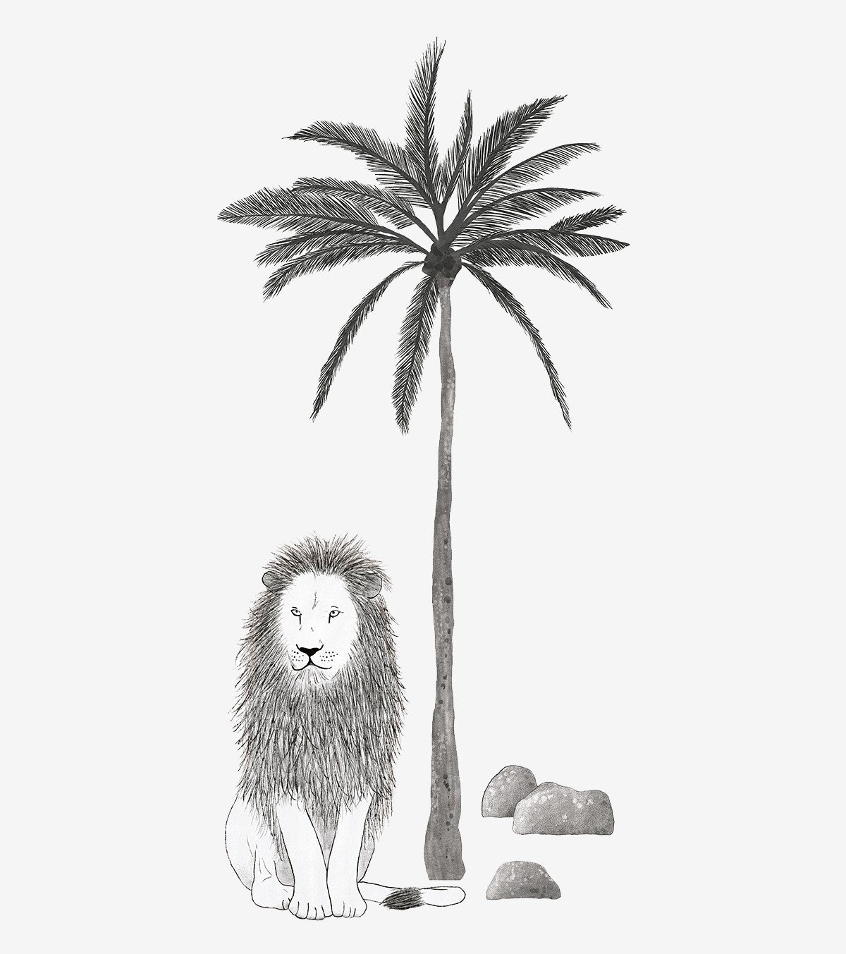 SERENGETI - Suuret tarrat - Leijona ja palmu