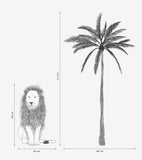 SERENGETI - Suuret tarrat - Leijona ja palmu