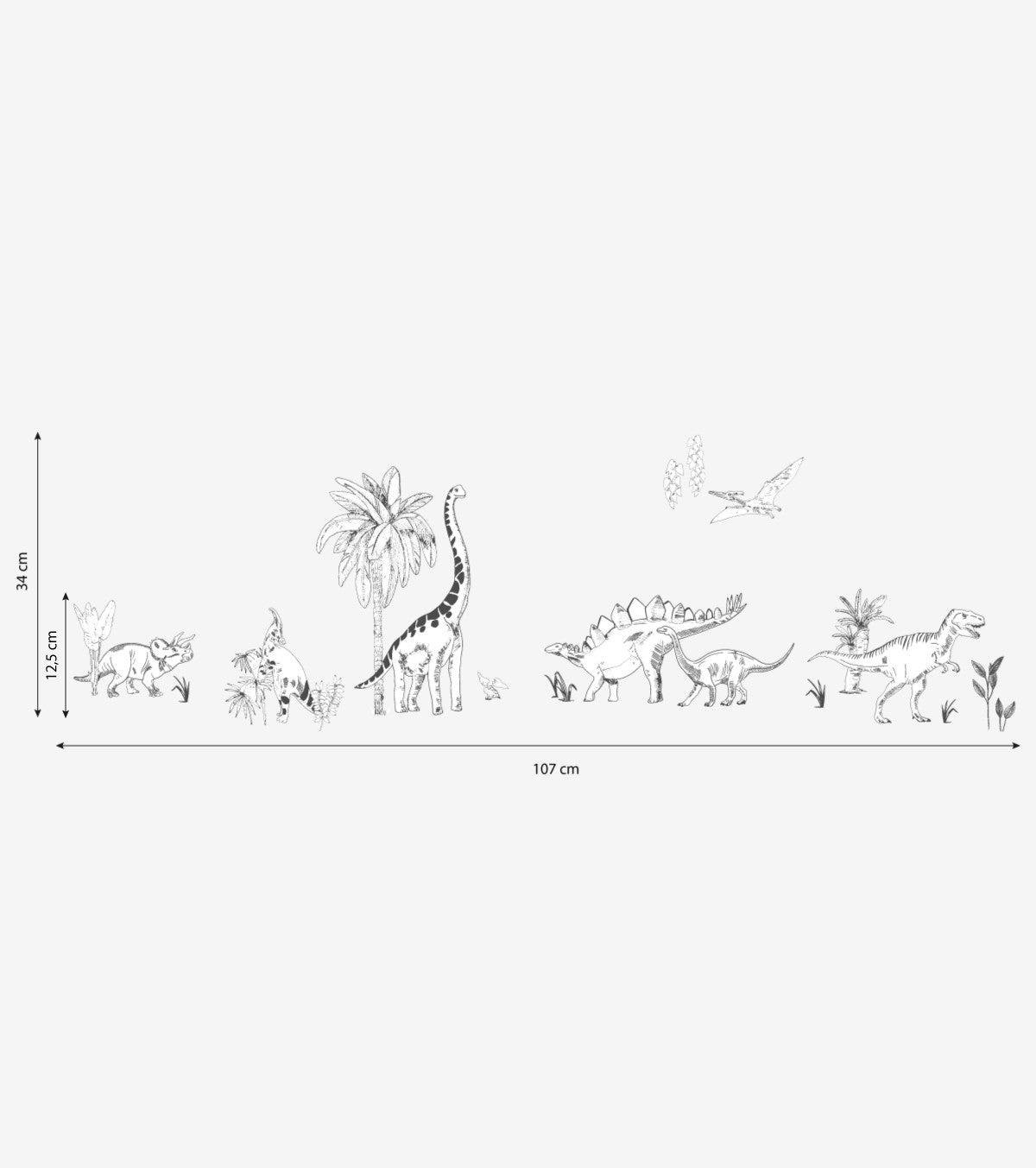 DINOSAURUS - Seinätarrat - Dinosaurukset ja kasvit