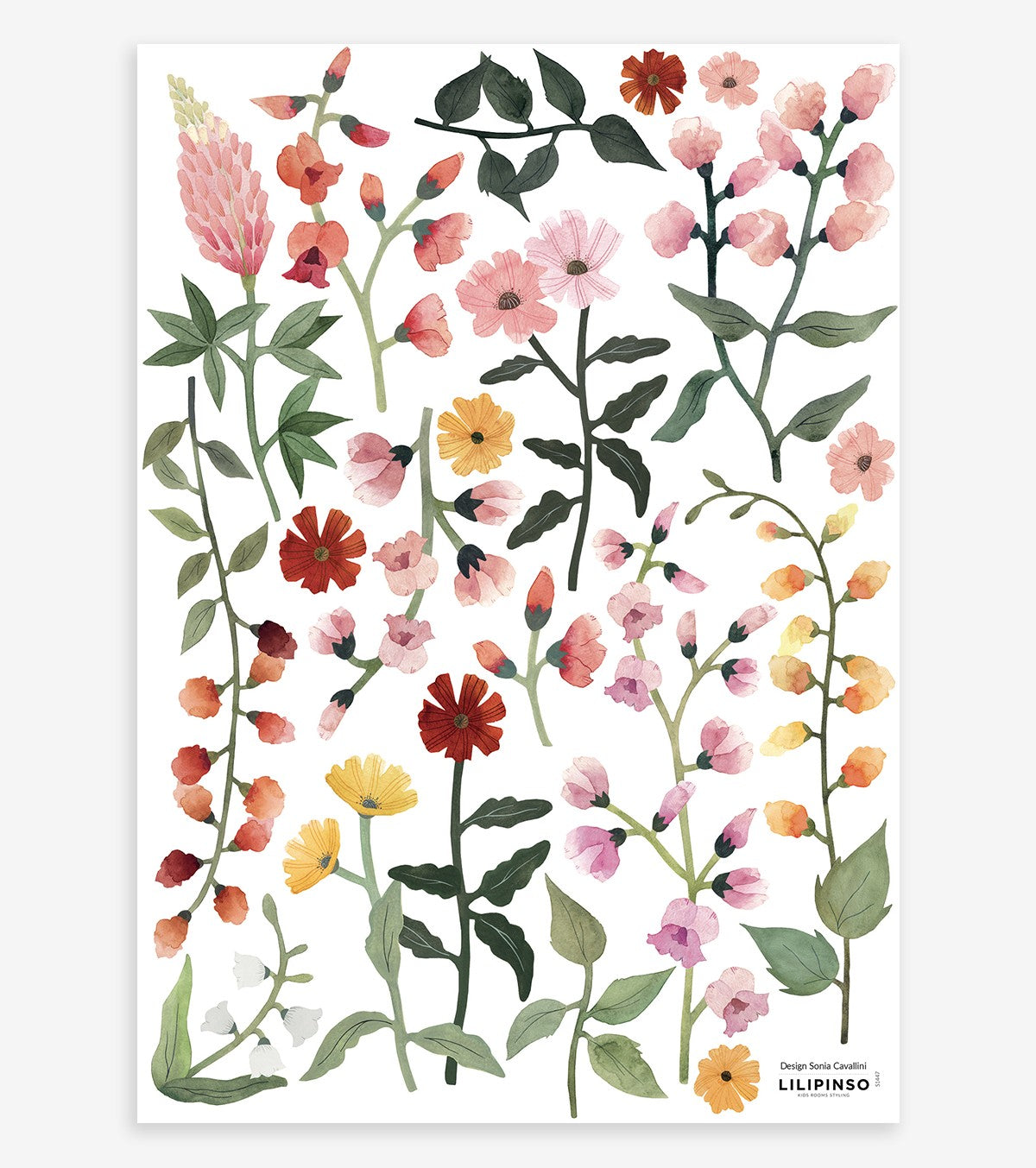 QUEYRAN - Seinätarrat - Kauniita kukkia