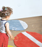 STONE - Lasten matto - Pebble (punainen ja harmaa)
