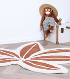 UTAN - Lasten matto - Trooppinen lehti (ruskea)