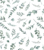GREENERY - Lasten tapetti - Eukalyptuslehti kuvio